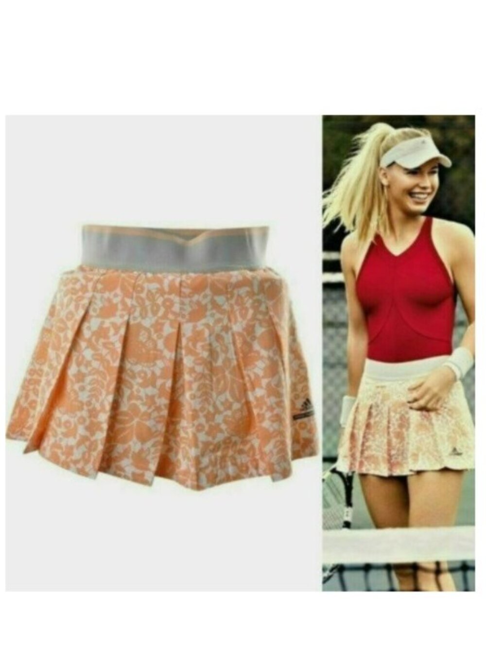 Nwt Adidas Stella McCartney pleated Tennis Skirt Skort Shorts XS